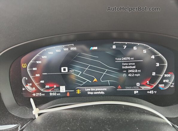 WBA13BK01PCN56117 2023 BMW M5 Black ხელსაწყოთა პანელის ხედი