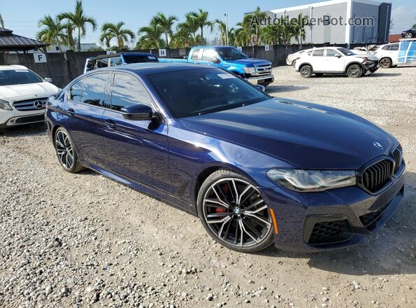 WBA13BK06NCJ01700 2022 BMW M5 Синий Передняя правая четверть