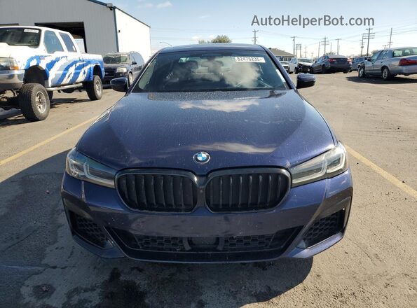 WBA13BK08MCF39491 2021 BMW M5 Blue Вид спереду