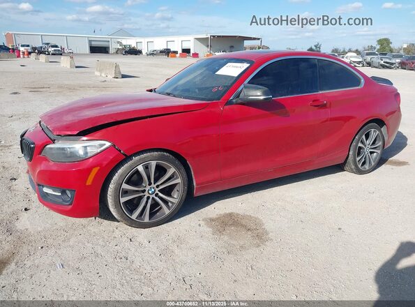 WBA1F9C52GV545528 2016 BMW 2 SERIES Red Vista tres cuartos delantera izquierda