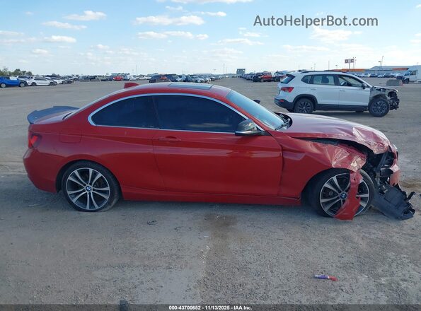 WBA1F9C52GV545528 2016 BMW 2 SERIES Red Vista interior trasera