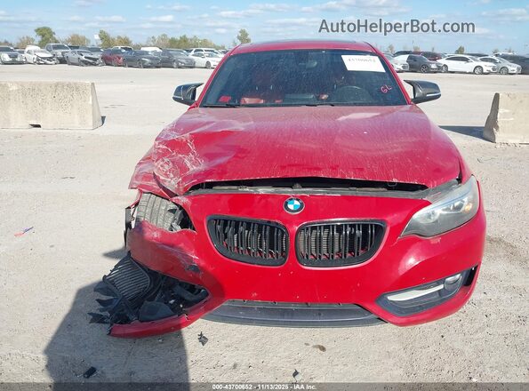 WBA1F9C52GV545528 2016 BMW 2 SERIES Red Vista del cuadro de instrumentos