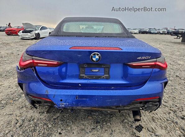 WBA23AT00NCJ35998 2022 BMW 4 SERIES Blue Հետևի տեսք