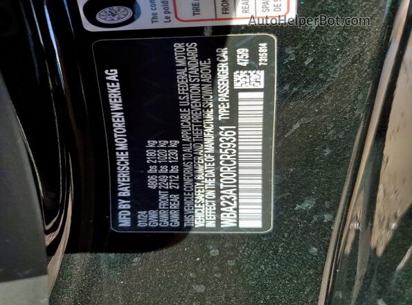 WBA23AT00RCR59361 2024 BMW 4 SERIES Black Շարժիչի բաժամունքի տեսք