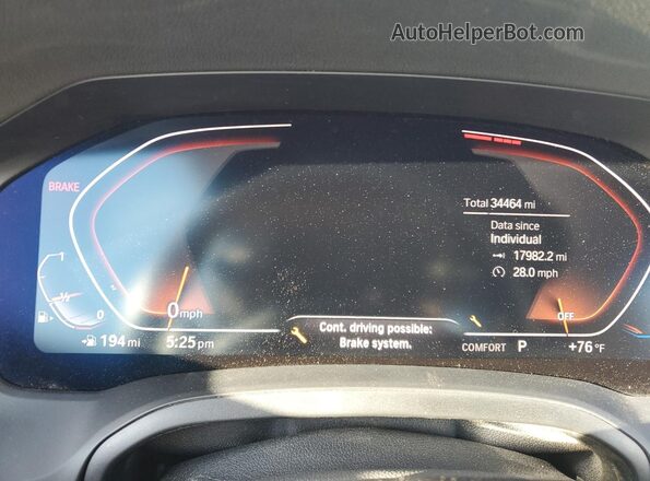 WBA23AT06MCG93825 2021 BMW 4 SERIES Black Vista del cuadro de instrumentos