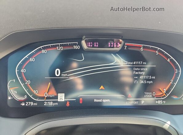 WBA23AT0XMCG84206 2021 BMW 4 SERIES White ხელსაწყოთა პანელის ხედი