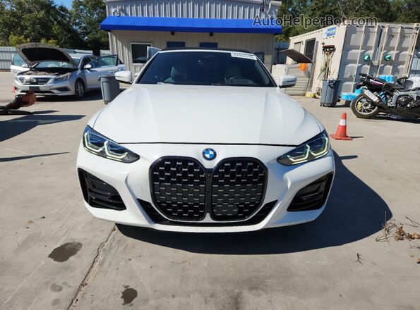 WBA23AT0XMCG84206 2021 BMW 4 SERIES White წინა ხედი