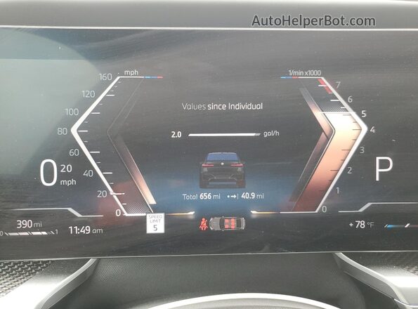 WBA23EH01SCV23009 2025 BMW 7 SERIES Charcoal Vista del cuadro de instrumentos