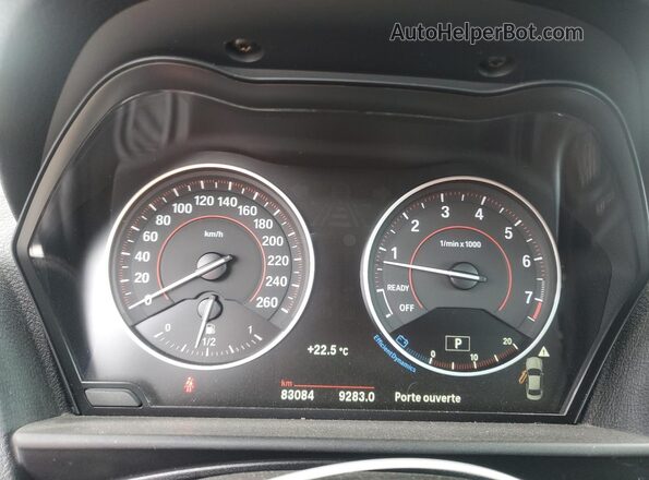 WBA2H9C30HV642273 2017 BMW 2 SERIES Black Вид щитка приладів