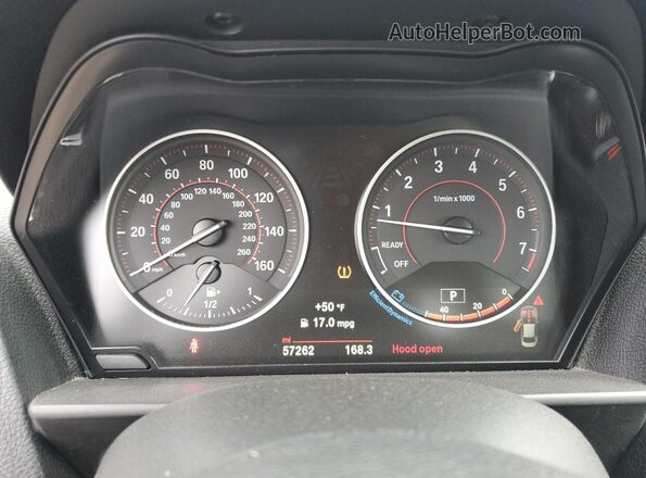 WBA2H9C35HV986908 2017 BMW 2 SERIES Black Սարքավորումների վահանակի տեսք