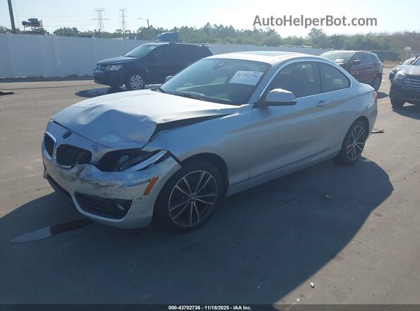 WBA2J1C50JVD09197 2018 BMW 2 SERIES Серебряный Передняя левая четверть