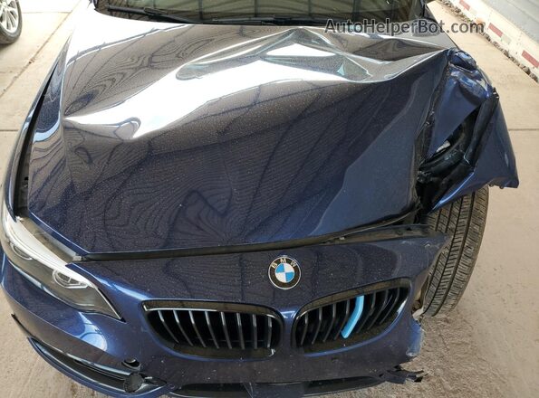 WBA2J1C52KVD10157 2019 BMW 2 SERIES Blue Widok wnętrza z tyłu