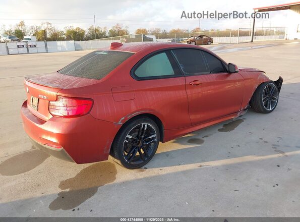 WBA2J1C5XJVD09563 2018 BMW 2 SERIES Оранжевый Задняя правая четверть