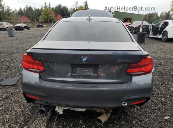 WBA2J7C56JVD60738 2018 BMW M2 Charcoal Rear view