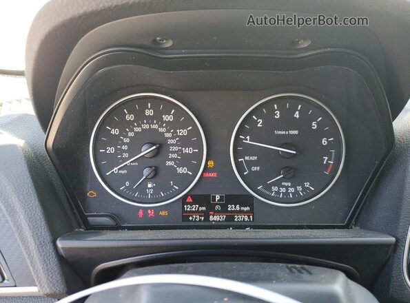 WBA2K9C50HV647170 2017 BMW 2 SERIES White ხელსაწყოთა პანელის ხედი