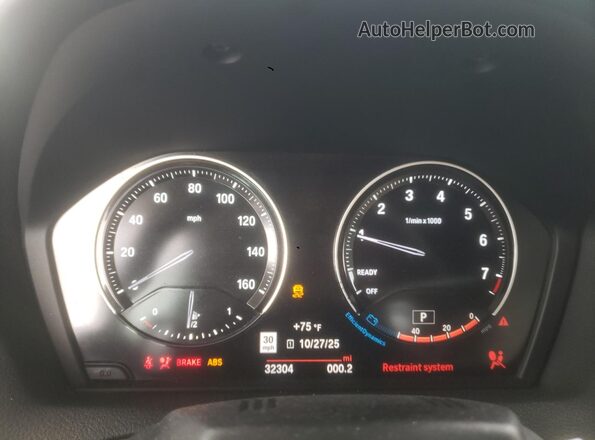 WBA2M7C07L7E76808 2020 BMW 2 SERIES Blue ხელსაწყოთა პანელის ხედი
