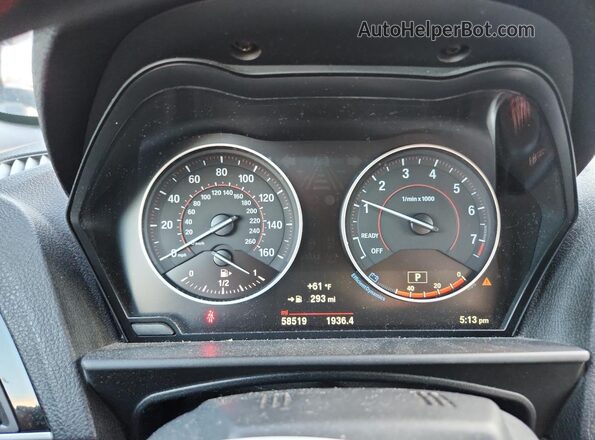 WBA2M9C34HV985647 2017 BMW 2 SERIES Черный Вид щитка приборов