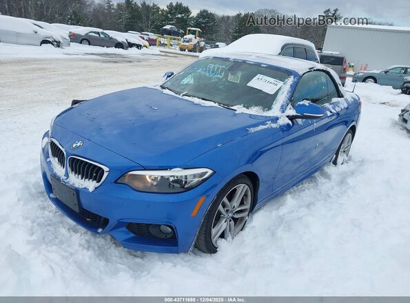 WBA2M9C56HV717359 2017 BMW 2 SERIES Blue Vista tres cuartos delantera izquierda