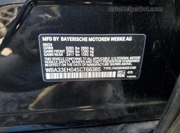 WBA33EH04SCT66385 2025 BMW 7 SERIES Black 