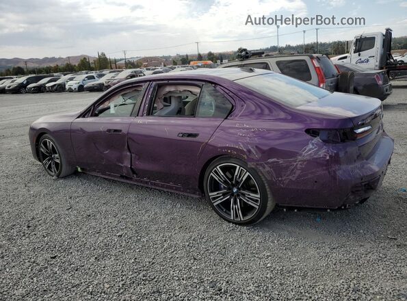 WBA33EJ04RCR42772 2024 BMW 7 SERIES Фиолетовый Задняя левая четверть