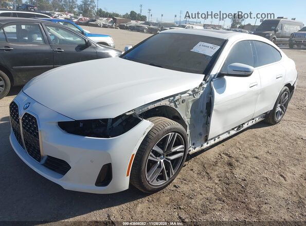 WBA33FB03SFU06517 2025 BMW 4 SERIES White წინა მარცხენა ხედი სამი მეოთხედიდან