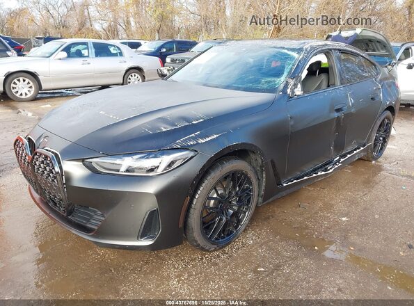 WBA33FB0XSFT78201 2025 BMW 4 SERIES Black Առջևի ձախ երեք քառորդ տեսարան