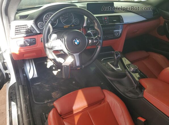 WBA3N7C55GK227971 2016 BMW 4 SERIES White Вид панелі приладів