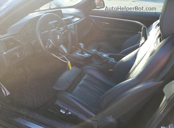 WBA3T7C59G5A37579 2016 BMW 4 SERIES Black Вид салону спереду