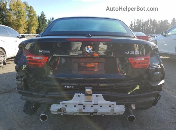 WBA3T7C59G5A37579 2016 BMW 4 SERIES Black Вид ззаду