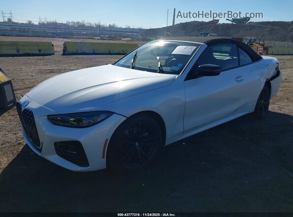 WBA43AT00NCH76113 2022 BMW 4 SERIES White წინა მარცხენა ხედი სამი მეოთხედიდან