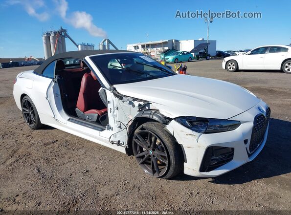WBA43AT00NCH76113 2022 BMW 4 SERIES White წინა ხედი