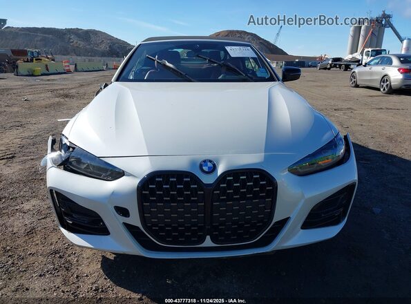 WBA43AT00NCH76113 2022 BMW 4 SERIES White ხელსაწყოთა პანელის ხედი