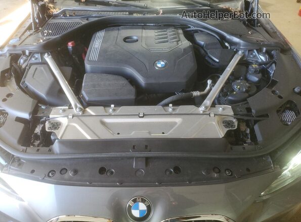 WBA43AT07NCJ47591 2022 BMW 4 SERIES Gray Вид задньої частини салону