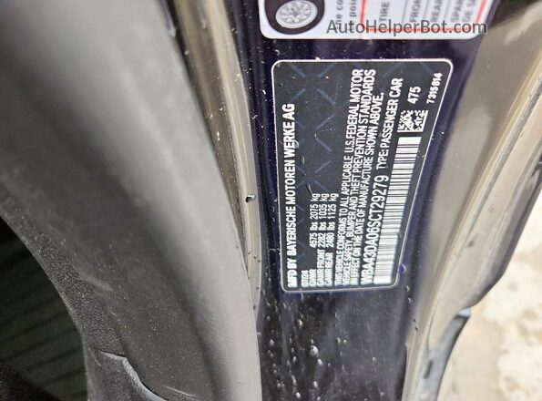WBA43DA06SCT29279 2025 BMW 4 SERIES Black VIN կոդի պիտակի տեսք