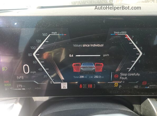 WBA43FJ06TCV80686 2026 BMW 5 SERIES Gray Instrument cluster view