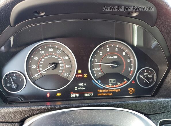WBA4F7C34HG788893 2017 BMW 4 SERIES Red ხელსაწყოთა პანელის ხედი