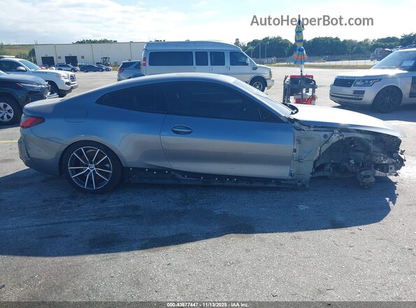 WBA53AP00MCG92211 2021 BMW 4 SERIES Gray Vista del cuadro de instrumentos