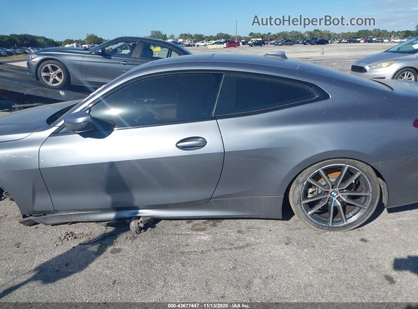 WBA53AP00MCG92211 2021 BMW 4 SERIES Gray Vista interior trasera