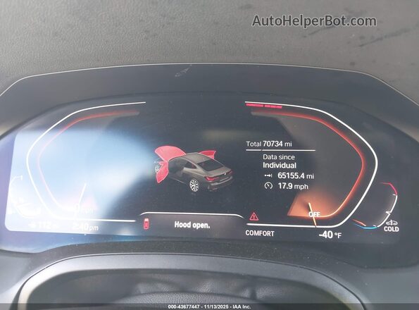 WBA53AP00MCG92211 2021 BMW 4 SERIES Gray Vista de los asientos traseros