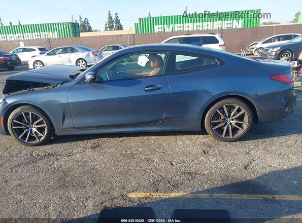 WBA53AP02NCK01667 2022 BMW 4 SERIES Blue Սալոնի 360 աստիճան տեսք