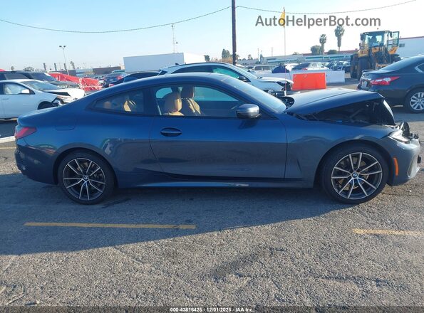 WBA53AP02NCK01667 2022 BMW 4 SERIES Blue Սալոնի հետևի տեսք