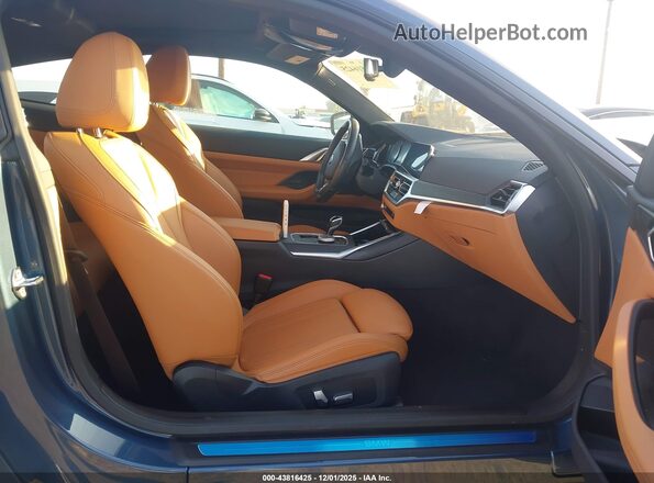 WBA53AP02NCK01667 2022 BMW 4 SERIES Blue Սալոնի դիմացի տեսք