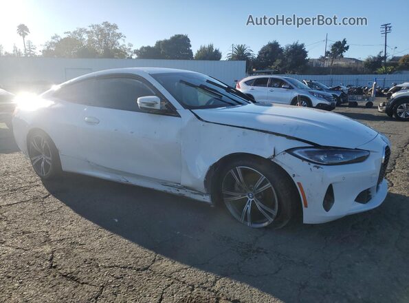 WBA53AP04MCF77207 2021 BMW 4 SERIES White Delantero derecho