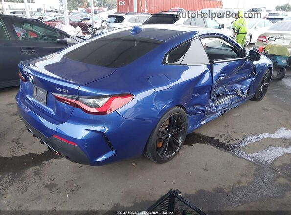 WBA53AP06NCJ60010 2022 BMW 4 SERIES Blue Tył prawy
