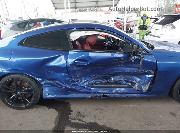 WBA53AP06NCJ60010 2022 BMW 4 SERIES Blue Widok z przodu