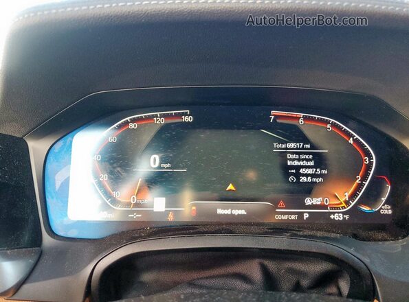 WBA53AP07MCG49713 2021 BMW 4 SERIES Синий Вид щитка приборов