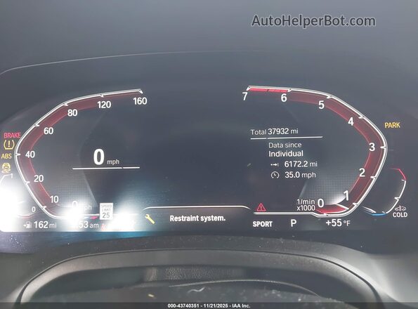 WBA53AP09NCJ58476 2022 BMW 4 SERIES White Հետևի նստատեղերի տեսք