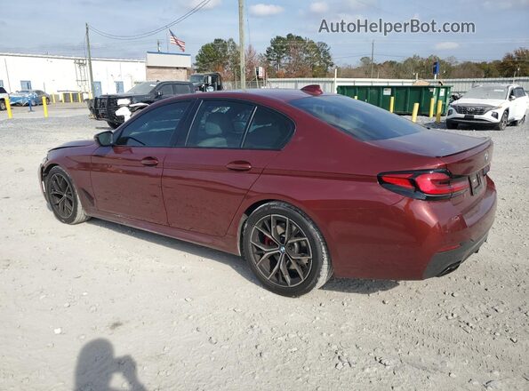 WBA53BH01PCL91128 2023 BMW 5 SERIES Burgundy Հետևի ձախ