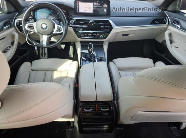 WBA53BH01PCL91128 2023 BMW 5 SERIES Burgundy Առջևի վահանակի տեսք