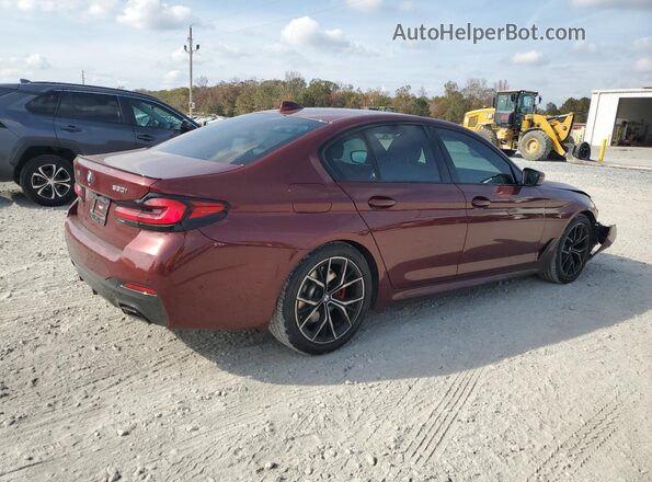 WBA53BH01PCL91128 2023 BMW 5 SERIES Burgundy Հետևի աջ